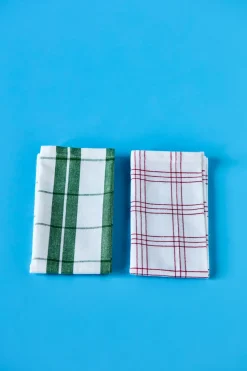 Chef katoenen servet 4-pack, Groen