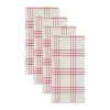 Chef katoenen servet 4-pack, Rood