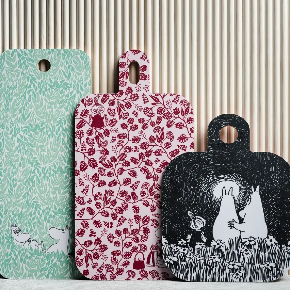 Chop & Serve Friendship dienblad 25x32 cm, Zwart-roze