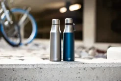 City dubbelwandige waterfles 0,5 l, Blauw satijn