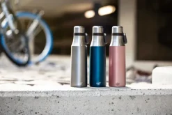 City dubbelwandige waterfles 0,5 l, Blauw satijn