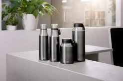 City dubbelwandige waterfles 0,5 l, Grijs satijn