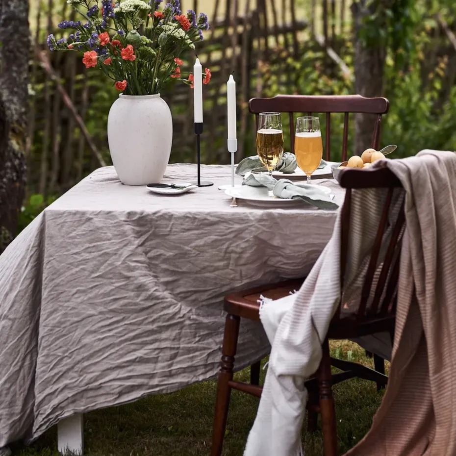 Clean linnen tafelkleed 145x350 cm , Icy Grey