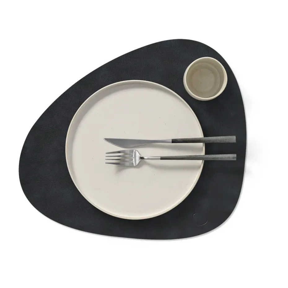 Cloud placemat keerbaar curve L 1 St., Black-brown