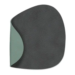 Cloud-Nupo onderzetter (glazen) keerbaar curve 1 St., antraciet-pastelgroen