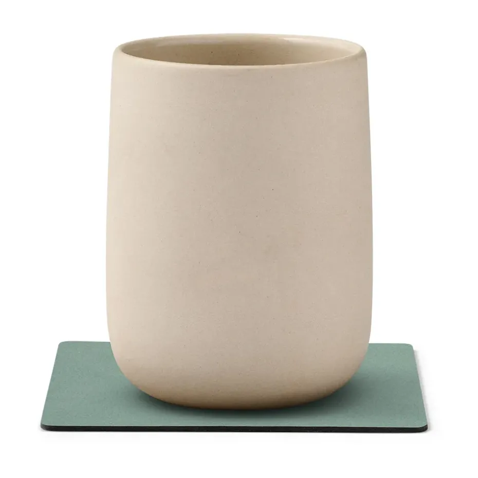 Cloud-Nupo onderzetter (glazen) keerbaar square 1 St., antraciet-pastelgroen