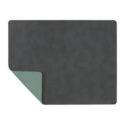 Cloud-Nupo placemat keerbaar square 1 St., antraciet-pastelgroen