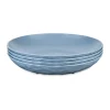 Club diepe schaal Ø22 cm 4-pack biocirk thermoplast, Nature flower blue