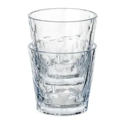 Club No. 22 tumblerglas plastic 25 cl 2-pack, Kristalhelder