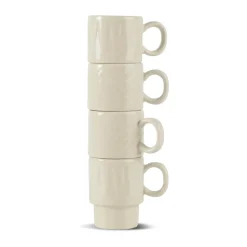 Coffee & More espressokop 4-pack, Beige