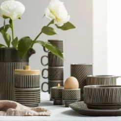 Coffee & More kleine kom 2-pack, Grijs