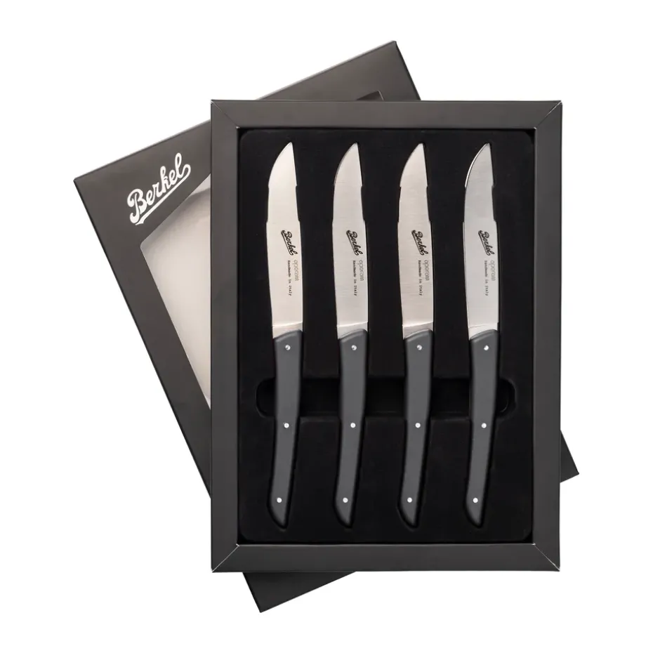 Color vleesmes 4-pack 11 cm, Black