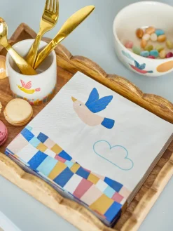 Colorine papieren servet 20-pack, Natuur