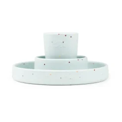 Confetti kinderservies 3-delig, Blauw