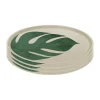 Connect bord Ø25,5 cm 4-pack, Monstera leaf