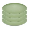 Connect bord Ø25,5 cm 4-pack, Nature leaf green