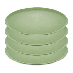 Connect bord Ø25,5 cm 4-pack, Nature leaf green
