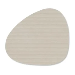 Corduroy onderzetter curve, Oyster White