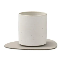 Corduroy onderzetter curve, Oyster White