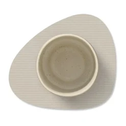 Corduroy onderzetter curve, Oyster White