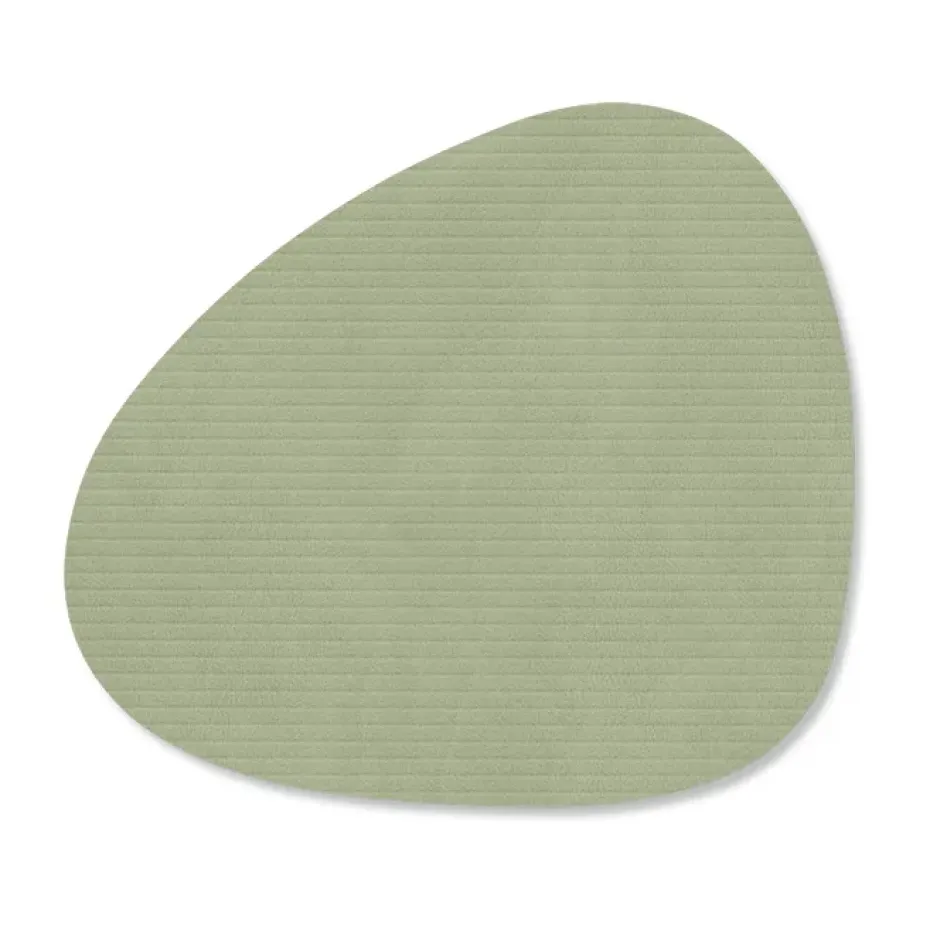 Corduroy onderzetter curve, Olive Green