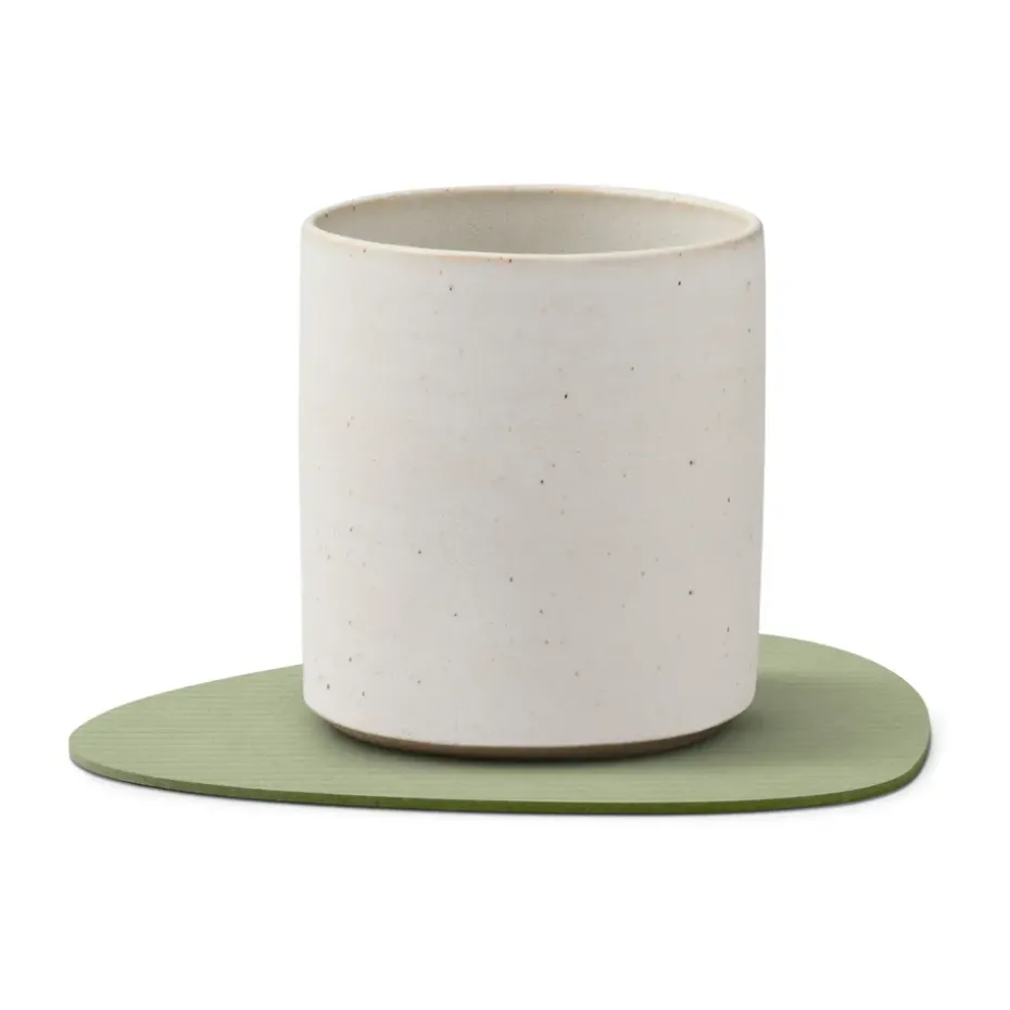 Corduroy onderzetter curve, Olive Green