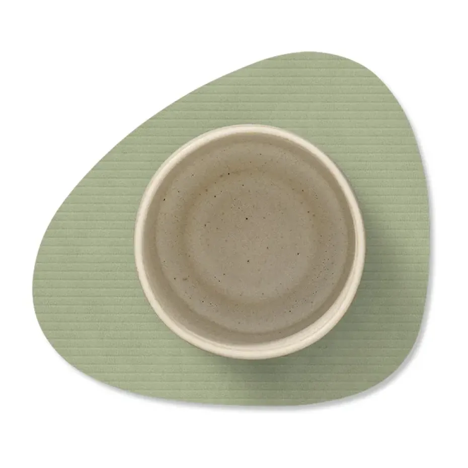 Corduroy onderzetter curve, Olive Green