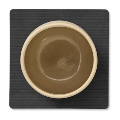 Corduroy onderzetter square, Black