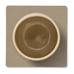 Corduroy onderzetter square, Clay Brown