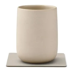 Corduroy onderzetter square, Oyster White