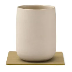 Corduroy onderzetter square, Khaki