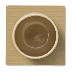 Corduroy onderzetter square, Khaki