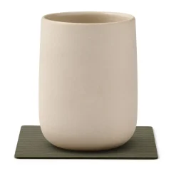 Corduroy onderzetter square, Army Green