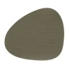 Corduroy placemat curve L, Army Green
