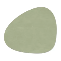 Corduroy placemat curve L, Olive Green