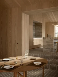 Corduroy placemat square L, Caviar