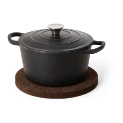 Cork pannenonderzetter smoked, Ø27 cm