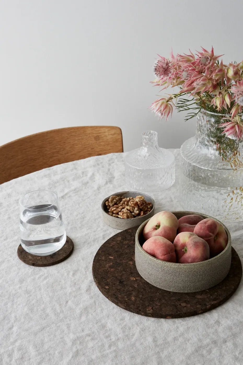 Cork pannenonderzetter smoked, Ø19 cm