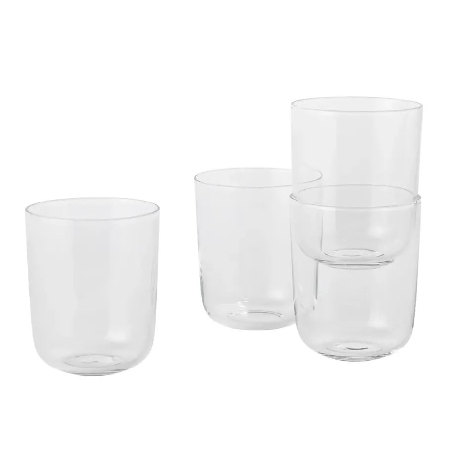 Corky glas hoog 4-pack, helder