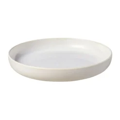 Crafted cotton diepbord Ø21,5 cm, White