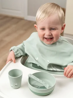 Croco slabbetje met mouw, Groen