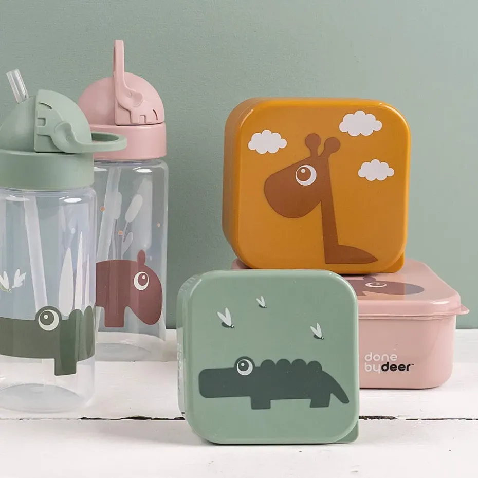 Croco-fles met rietje, Green