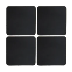 Cuba glasonderzetters 4-pack, Black