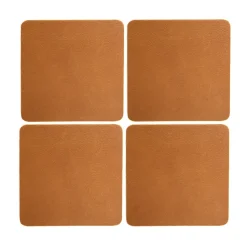 Cuba glasonderzetters 4-pack, Camel