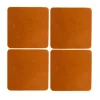 Cuba glasonderzetters 4-pack, Tan