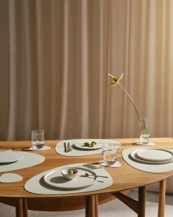 Curve Nupo Double onderzetter, Linen-Flint Grey