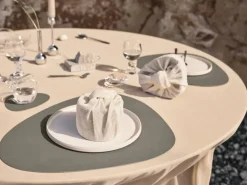 Curve Nupo Double onderzetter, Linen-Flint Grey