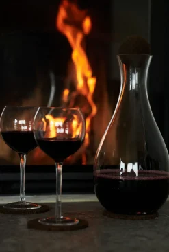 Dante glasonderzetters van kurk 4-pack, Bruin