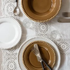 Daria dessertbord Ø22 cm 2-pack, Cotton white shiny