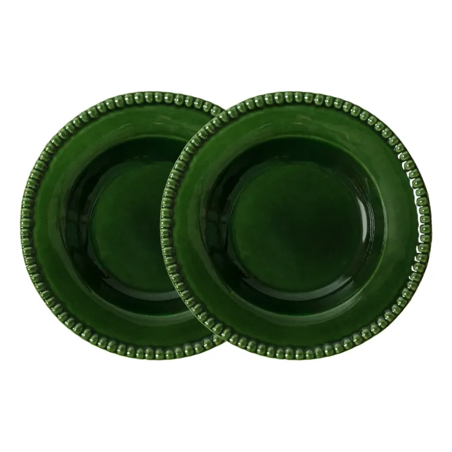 Daria diep bord Ø26 cm 2-pack, Moss
